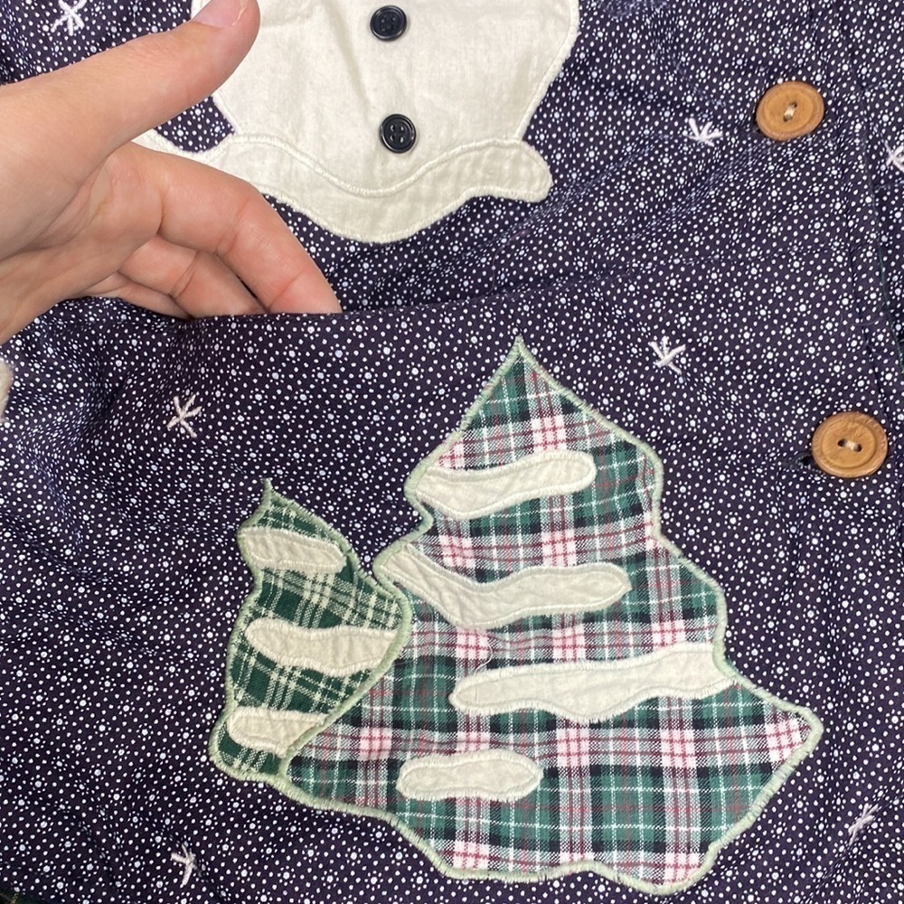 Vintage Patch Magic Snowman Reversible Jacket Coa… - image 4